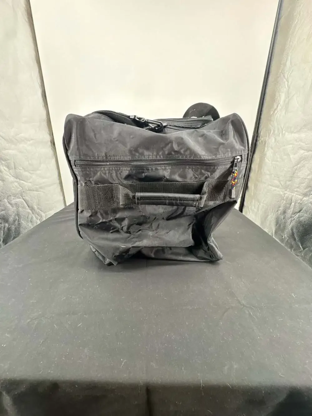 Vintage Eddie Bauer EBTEK Black Nylon Gear Duffle Bag